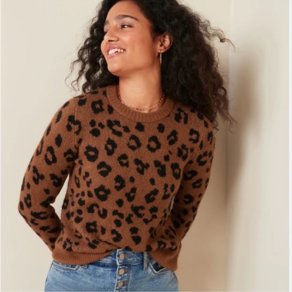 Old Navy leopard print sweater